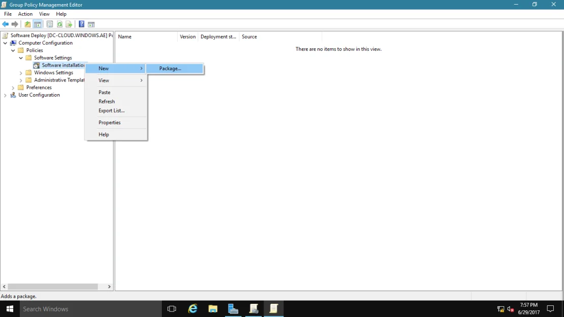 install