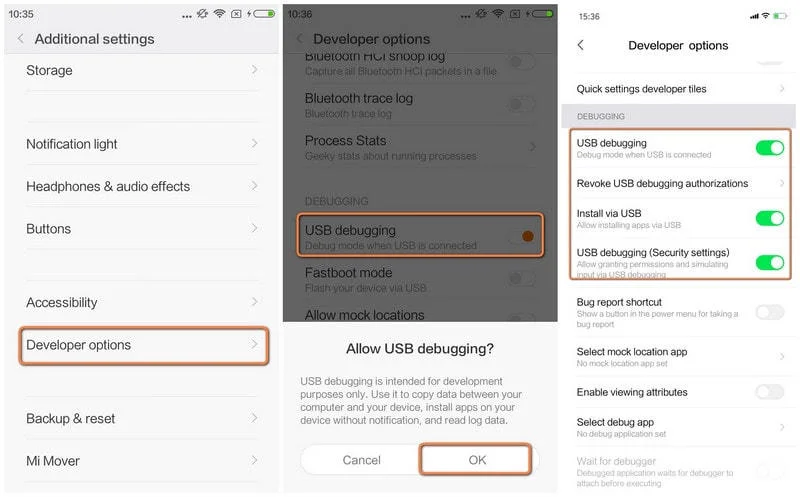 xiaomi-debugging